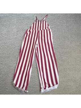 Indiana Hoosiers Striped Overalls Game Bibs Candy Stripe Basketball Wide Leg M